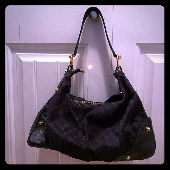 💯 Authentic Gucci Hobo Jockey Bag